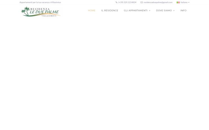 Captură de ecran a residenzaleduepalme.com
