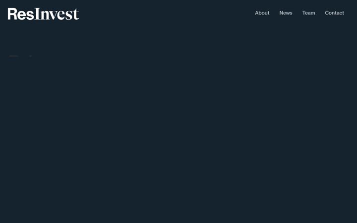 Screenshot of resinvest.ch