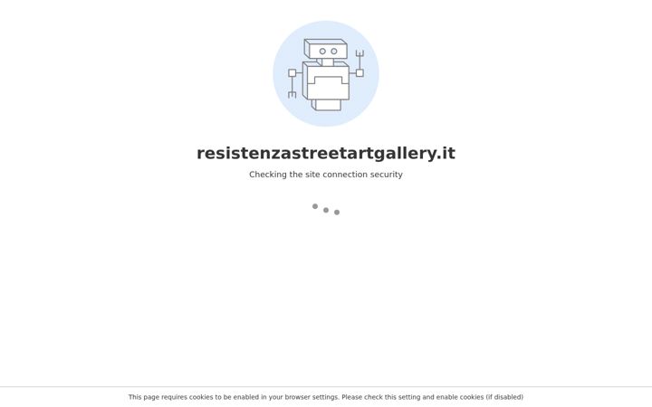 Captura de pantalla de resistenzastreetartgallery.it