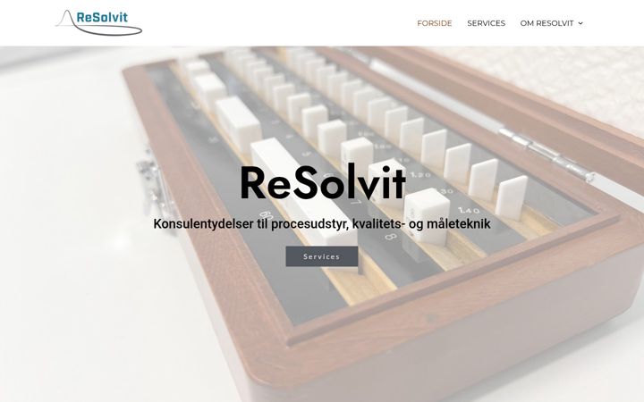 Skjámynd af resolvit.dk