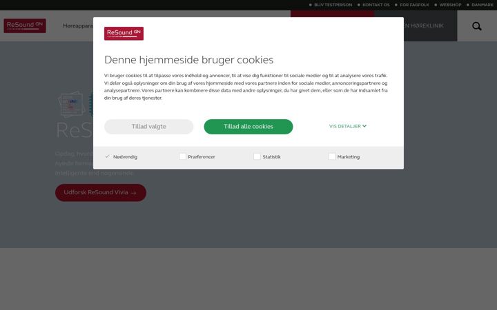 Screenshot of resound.com