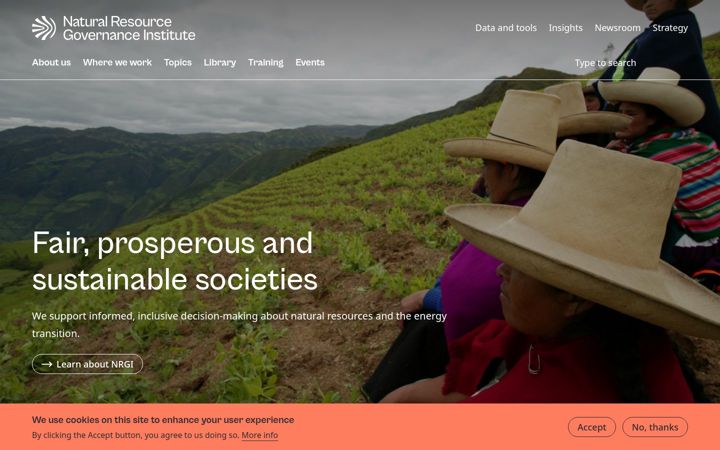 Screenshot of resourcegovernance.org