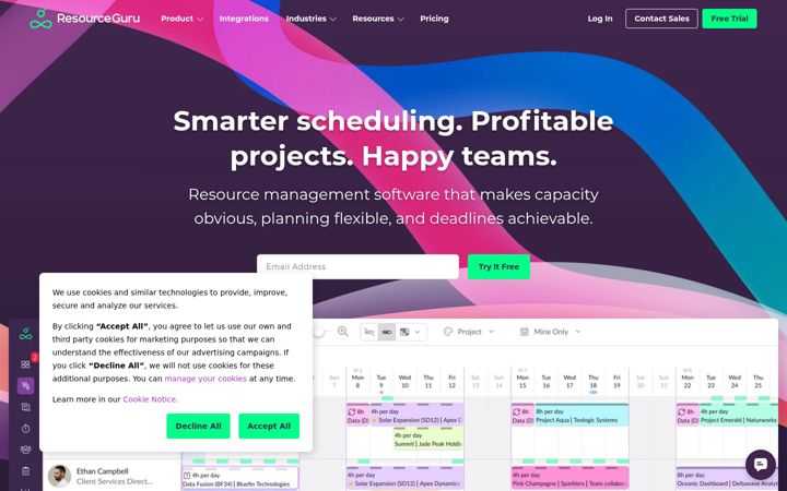 Screenshot of resourceguruapp.com