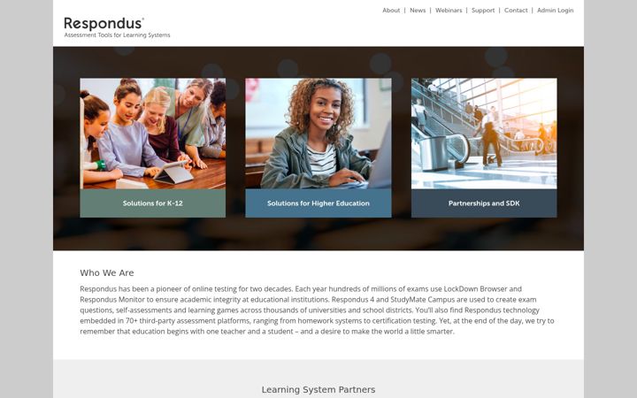 Screenshot of respondus2.com