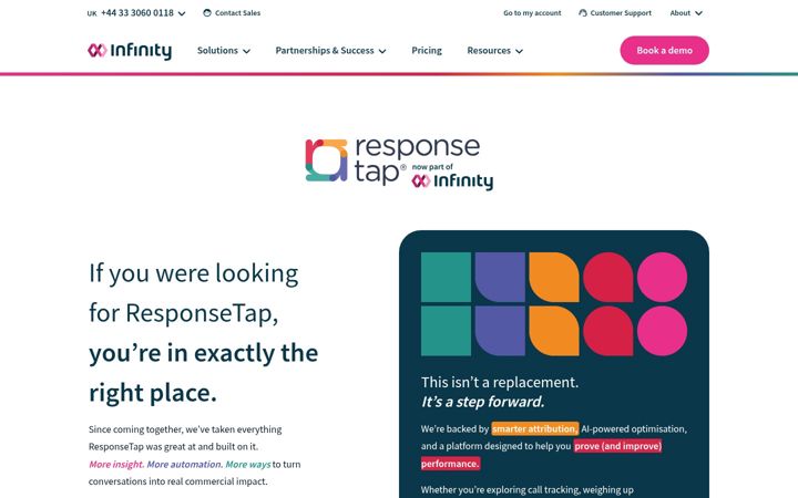 Screenshot of responsetap.com