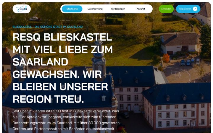 Screenshot di resq-blieskastel.de