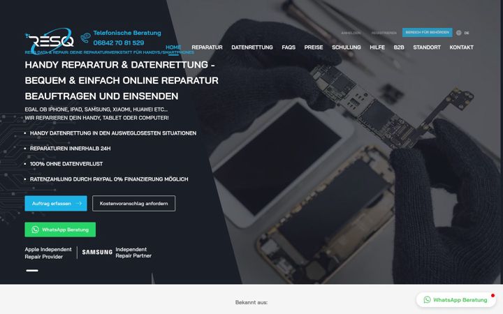 Zrzut ekranu resq-repair.com