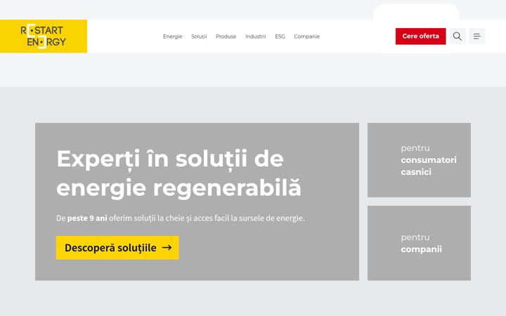 Posnetek zaslona restartenergy.ro