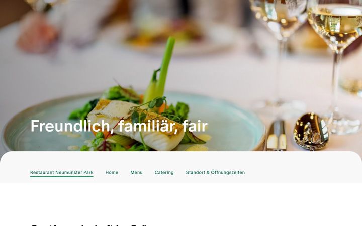 Skærmbillede af restaurant-neumuenster-park.ch