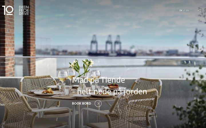 Ekrano kopija restaurant-tiende.dk