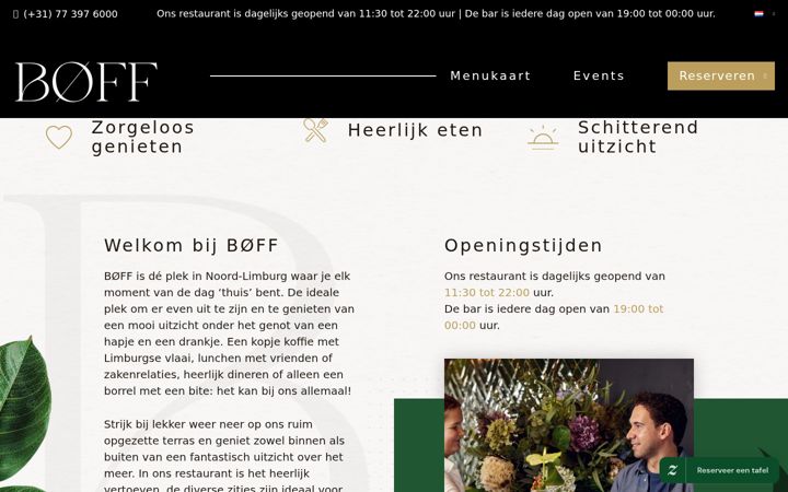 Screenshot van restaurantboff.nl