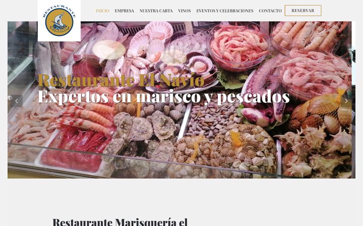 Snímek obrazovky restauranteelnavio.com