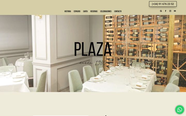 Screenshot of restauranteplaza.es