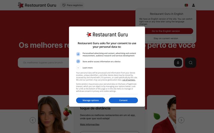 Screenshot of restaurantguru.com.br