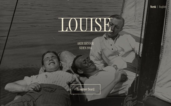 Capture d'écran de restaurantlouise.no