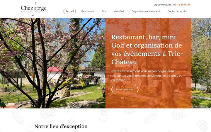 Screenshot of restaurantminigolfchezjorge.fr
