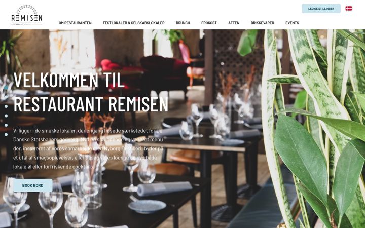 Screenshot of restaurantremisen.dk