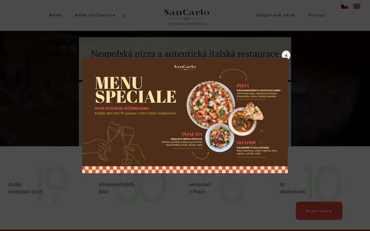 Képernyőkép: restaurantsancarlo.cz