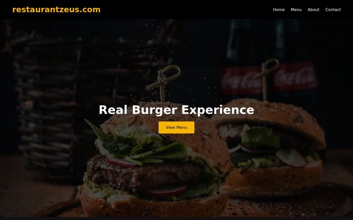 Capture d'écran de restaurantzeus.com