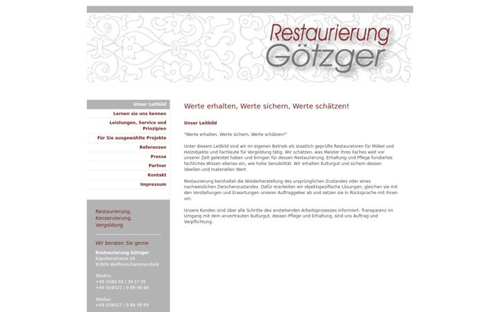 Screenshot of restaurator-in.de