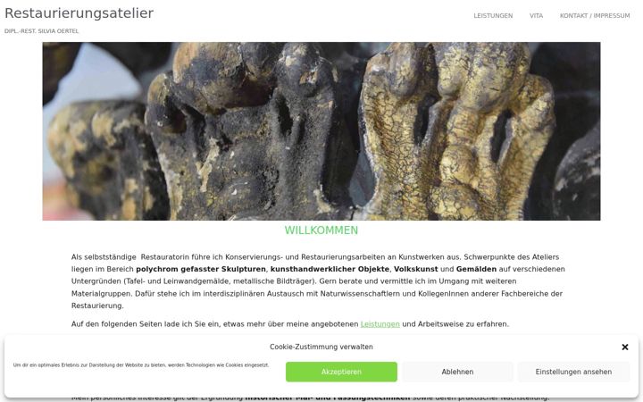 Skjermbilde av restaurierung-oertel.de