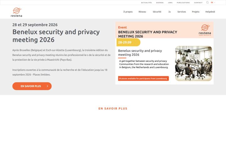 Screenshot of restena.lu