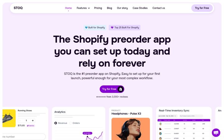Screenshot di restockrocket.io