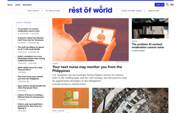 Screenshot di restofworld.org