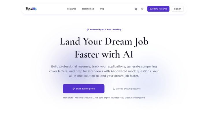 Screenshot of resume.coffee