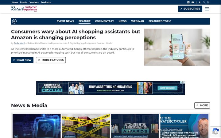 Screenshot of retailcustomerexperience.com
