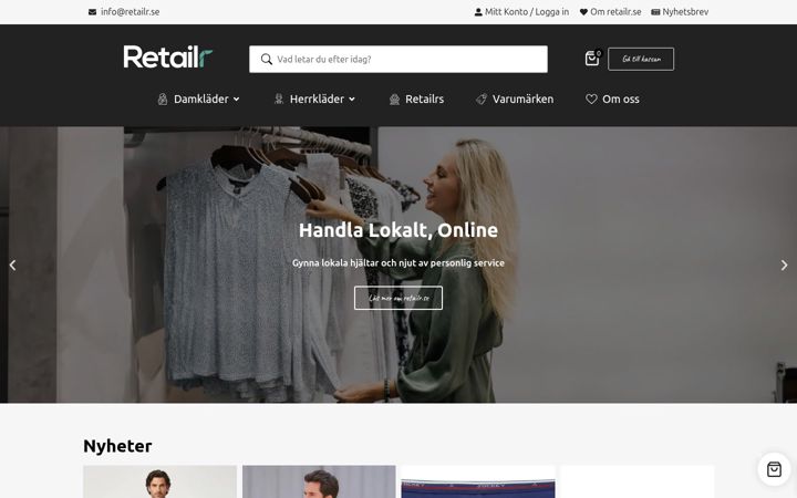 Screenshot of retailr.se