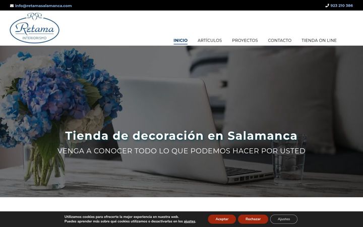 Screenshot of retamasalamanca.com