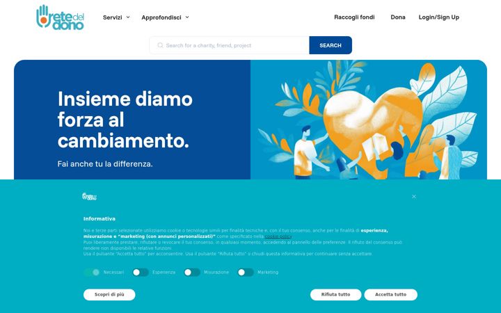 Ekrano kopija retedeldono.it
