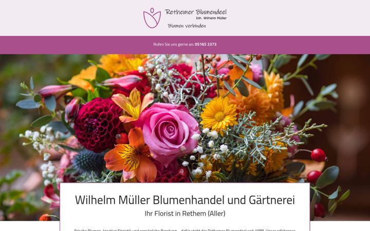 Screenshot of rethemer-blumendeel.de