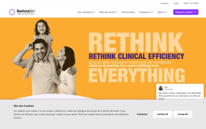 Screenshot of rethinkbehavioralhealth.com