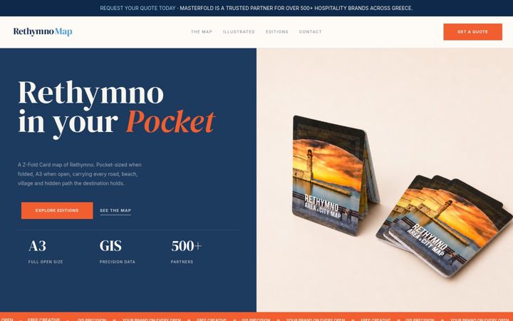 Screenshot of rethymnomap.gr