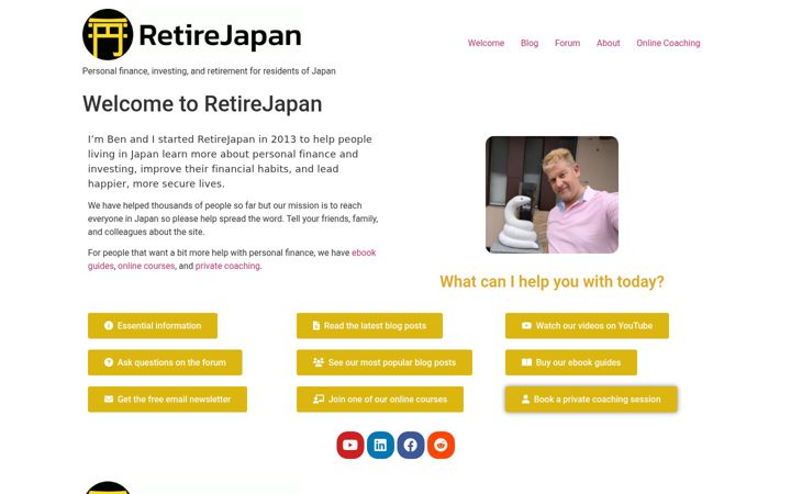 Screenshot of retirejapan.com