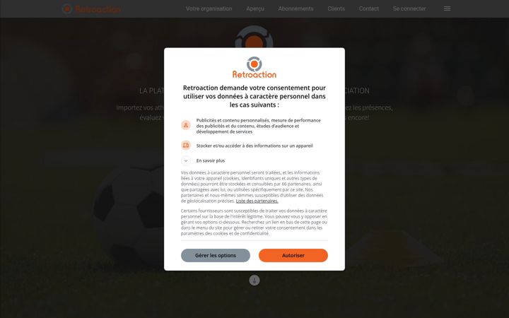 Snímek obrazovky retroaction.ca