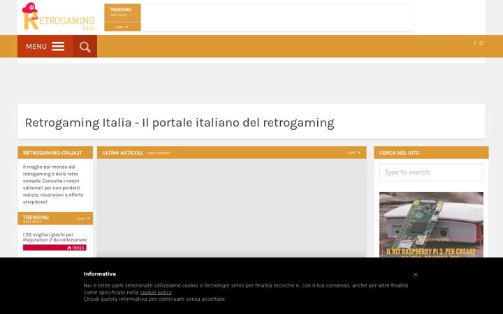 Screenshot του retrogaming-italia.it