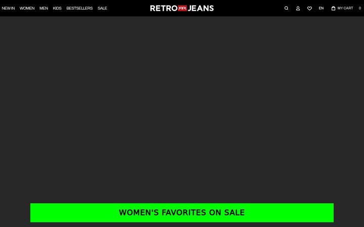 Captură de ecran a retrojeans.com