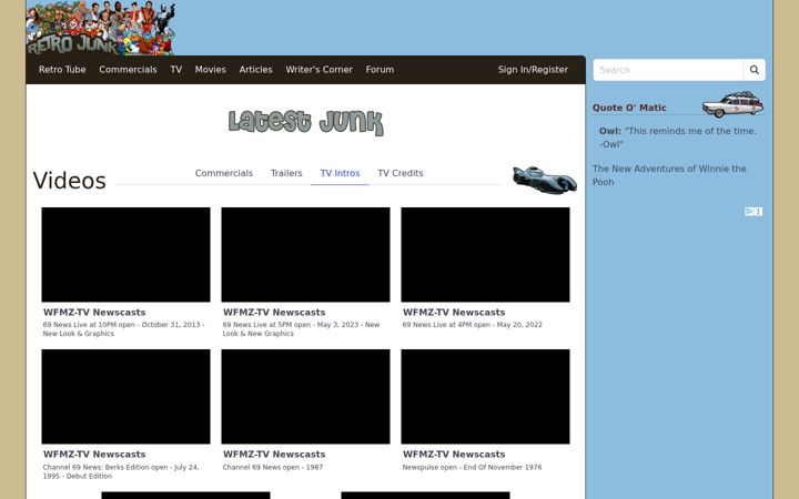 Zrzut ekranu retrojunk.com