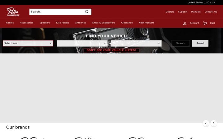 Screenshot of retromanufacturing.com