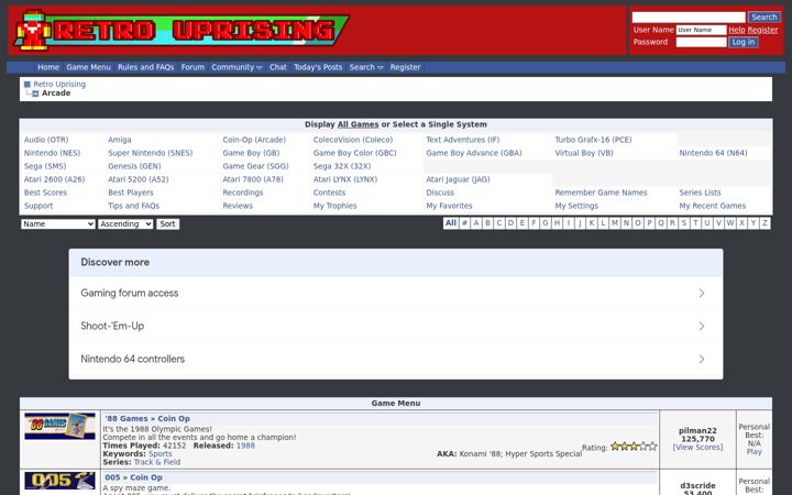Screenshot of retrouprising.com