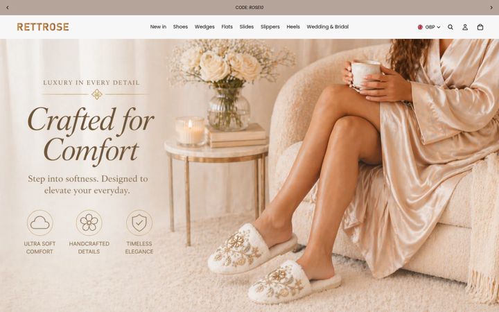 Screenshot of rettrose.co.uk