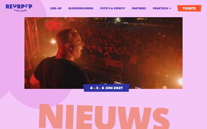 Snímek obrazovky reurpop.nl