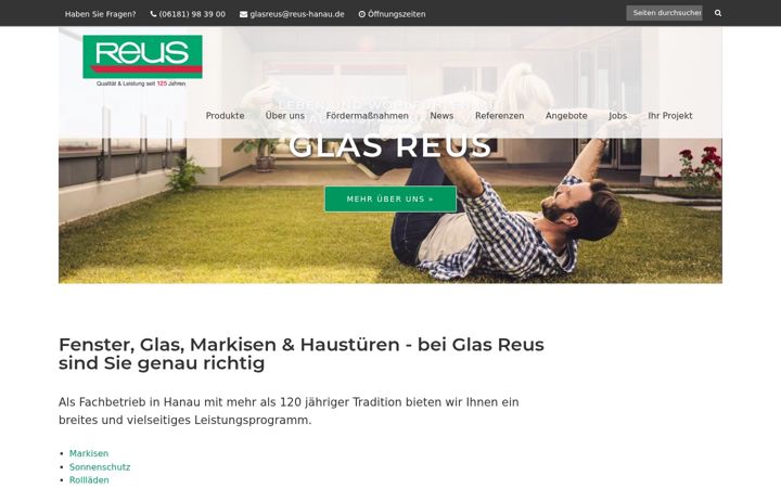Skærmbillede af reus-hanau.de