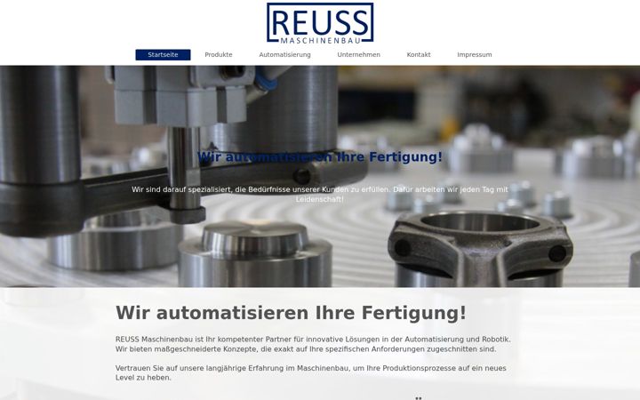 Screenshot von reuss-maschinenbau.de