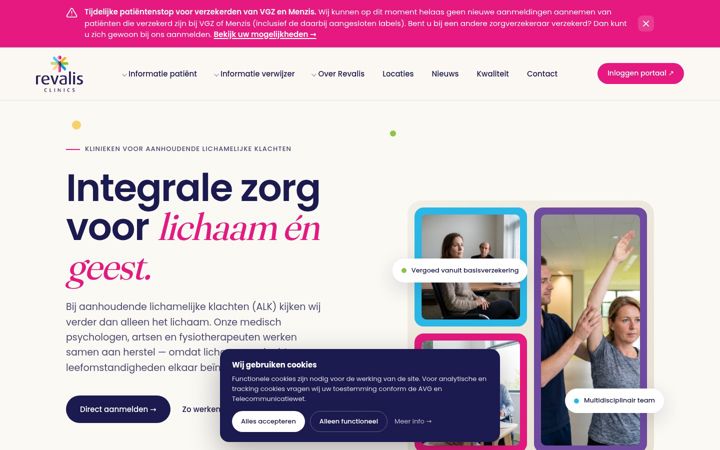 Screenshot of revalis.nl