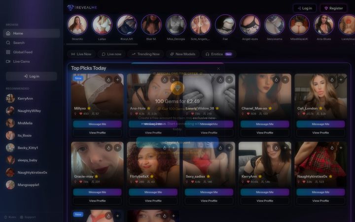 Screenshot of revealme.com