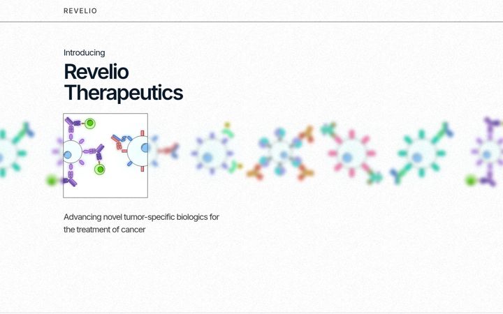 Skærmbillede af reveliotherapeutics.com